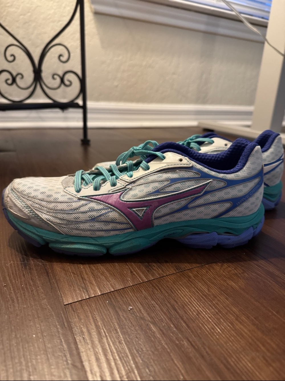 Mizuno Women's Teal, Purple & White Running Shoes